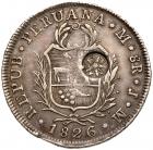 Guatemala. Counterstamp Type IV 8 Reales, ND (1841) NGC VF25 - 2