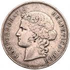 Switzerland. 5 Francs, 1888-B Fine