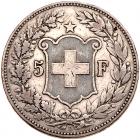 Switzerland. 5 Francs, 1888-B Fine - 2