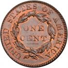 1820/19 N-3 Small Overdate 20 over 19 PCGS graded MS65 Red & Brown, CAC Approved - 2