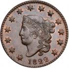 1822 N-10 R2 PCGS graded MS63+ Brown