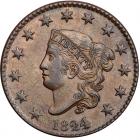 1824/2 N-1 R1 Overdate 4 over 2 PCGS graded MS63 Brown