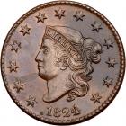 1824/2 N-5 R4 Overdate 4 over 2 PCGS graded AU58