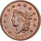 1827 N-11 R1 PCGS graded MS64 Red & Brown, CAC Approved