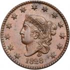 1828 N-6 R1 Large Date PCGS graded MS65 Brown