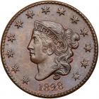 1828 N-9 R4 Large Date PCGS graded MS65 Brown, CAC Approved