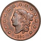 1830 N-5 R3 Large Letters PCGS graded MS64 Red & Brown, CAC Approved