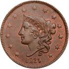 1835 N-15 R2 Head of 1836 PCGS graded MS65 Brown, CAC Approved