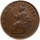 1723 Wood's Hibernia Halfpenny Martin 4.34-Gb.3 Rarity-2 PCGS graded VF30, CAC Approved - 2