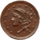 1839 N-4 R1 Silly Head PCGS graded MS63 Brown