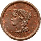 1850 N-12 R1 PCGS graded MS64 Brown, CAC Approved