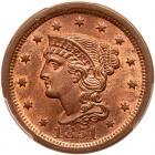 1851/81 N-3 R1 Overdate 51 over Inverted 18 PCGS graded MS64 Red & Brown, CAC Approved