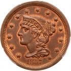 1857 N-2 R1+ Small Date PCGS graded MS64 Red & Brown, CAC Approved