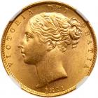 Great Britain. Sovereign, 1871 NGC MS64