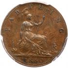 Great Britain. Farthing, 1860 PCGS AU58 - 2