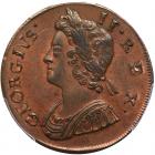 Great Britain. Halfpenny, 1735 PCGS MS63 RB