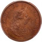 Great Britain. Bronzed Pattern Proof Halfpenny, 1805 Proof 64