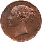 Great Britain. Copper Proof Farthing, 1853 NGC PF64 RB