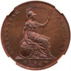 Great Britain. Copper Proof Farthing, 1853 NGC PF64 RB - 2