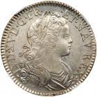 France. Ecu de Navarre, 1718-B (Rouen) NGC MS63