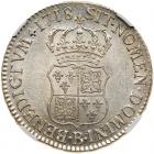 France. Ecu de Navarre, 1718-B (Rouen) NGC MS63 - 2