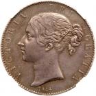 Great Britain. Crown, 1844 NGC AU58