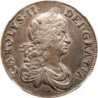 Great Britain. Crown, 1668 NGC About Unc