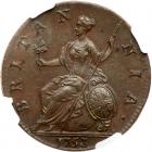 Great Britain. Halfpenny, 1753 NGC MS63 BR - 2