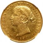 Australia. 1/2 Sovereign, 1864 NGC EF45