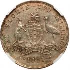 Australia. Florin, 1911 NGC AU55 - 2