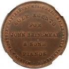 New Zealand. Penny Token, 1881 NGC MS63 - 2