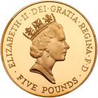 Great Britain. Five Pounds, ND (1996) Choice Brilliant Proof