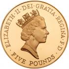 Great Britain. Five Pounds, ND (1996) Choice Brilliant Proof