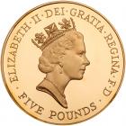 Great Britain. Five Pounds, ND (1996) Choice Brilliant Proof