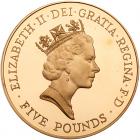 Great Britain. Five Pounds, ND (1996) Choice Brilliant Proof