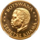 Botswana. 10 Thebe, 1966 NGC MS66