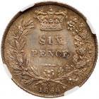 Great Britain. Sixpence, 1868 NGC MS64 - 2