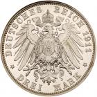 German States: Hamburg. 3 Marks, 1911-J NGC PF66 CAM - 2