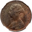 Great Britain. Halfpenny, 1879 NGC MS65 BR