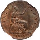 Great Britain. Halfpenny, 1879 NGC MS65 BR - 2