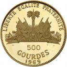 Haiti. 500 Gourdes, 1969-IC Choice Brilliant Proof - 2