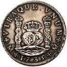 Mexico. 8 Reales, 1735-Mo MF VF