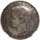 Puerto Rico. Peso, 1895-PGV NGC EF