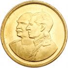 Iran. Commemorative Gold Medal, MS2535 (1976) Choice Brilliant Unc