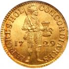 Netherlands: Holland. Ducat, 1729 NGC MS65