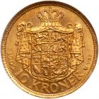 Denmark. 10 Kroner, 1909-VBP NGC MS65 - 2