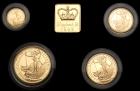 Great Britain. Gold Proof Britannia Set: 100, 50, 25 and 10 Pounds, 1995 Choice