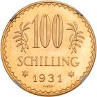 Austria. 100 Schilling, 1931 NGC MS64 PL - 2