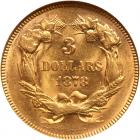 1878 $3 Gold NGC MS62 - 2