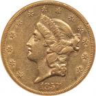 1857-S $20 Liberty NGC EF45